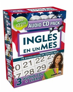 Inglés En 100 Días - Inglés En Un Mes - Audio Pack (Libro + 3 CD's Audio) / English in 100 Days - English in a Month Audio Pack - Aguilar