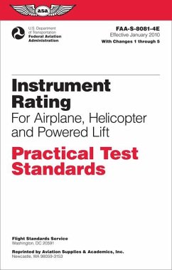 Instrument Rating Practical Test Standards for Airplane, Helicopter and Powered Lift (2024) - Federal Aviation Administration (Faa); U S Department of Transportation