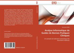 Analyse Informatique de Guides de Bonnes Pratiques Cliniques - GEORG, Gersende