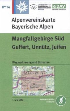 Alpenvereinskarte Mangfallgebirge Süd, Guffert, Unnütz, Juifen Alpenvereinskarte Mangfallgebirge Süd, Guffert, Unnütz, Juifen