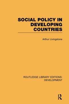 Social Policy in Developing Countries - Livingstone, Arthur