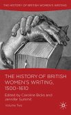 The History of British Women's Writing, 1500-1610