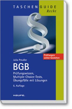 BGB: Prüfungswissen, Multiple-Choice-Tests, Übungsfälle mit Lösungen (Haufe TaschenGuide) - Preußer, Julia