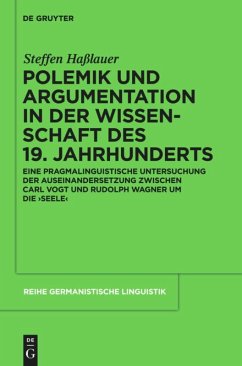 Polemik und Argumentation in der Wissenschaft des 19. Jahrhunderts - Haßlauer, Steffen