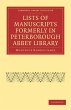 Lists of Manuscripts Formerly in... - Bild 1