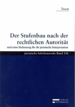 Cover Der Stufenbau nach der rechtlichen Autorität und seine Bedeutung für die juristische Interpretation