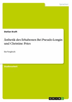Ästhetik des Erhabenen Bei Pseudo-Longin und Christine Pries - Kraft, Stefan