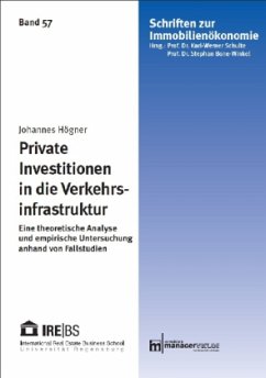 Cover Private Investitionen in die Verkehrsinfrastruktur