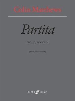 Partita for Solo Violin: 1975, Revised 1998