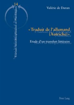 « Traduit de l¿allemand (Autriche) » - de Daran, Valérie