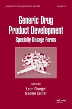 Generic Drug Product Development - Shargel, Leon; Kanfer, Isadore