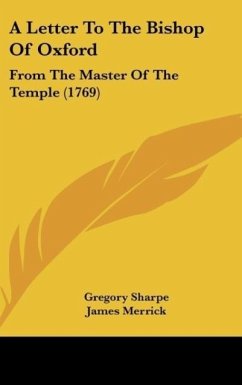 A Letter To The Bishop Of Oxford - Sharpe, Gregory