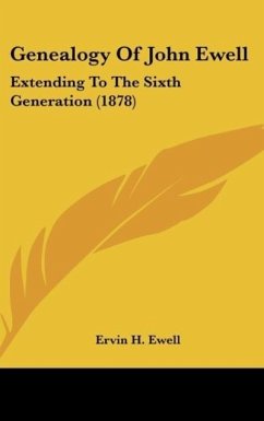 Cover Genealogy Of John Ewell