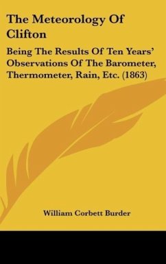 The Meteorology Of Clifton - Burder, William Corbett
