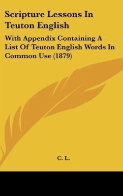 Cover Scripture Lessons In Teuton English
