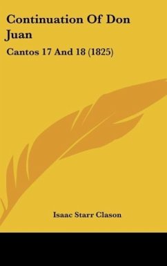 Continuation Of Don Juan - Clason, Isaac Starr