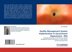 Quality Management System Implemention in Government Department - RSA - Maluleke, Leon