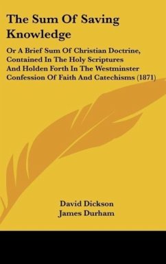 The Sum Of Saving Knowledge - Dickson, David; Durham, James