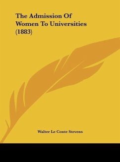 The Admission Of Women To Universities (1883)
