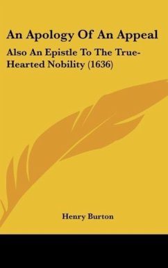 An Apology Of An Appeal - Burton, Henry