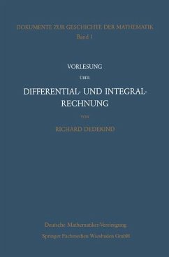 Vorlesung über Differential- und Integralrechnung 1861/62 - Dedekind, Richard