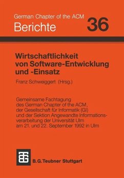 Wirtschaftlichkeit von Software-Entwicklung und -Einsatz