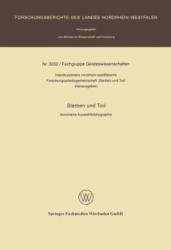 Sterben und Tod - Interdisziplinäre nordrhein-westfalische Forschung