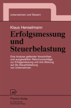 Erfolgsmessung und Steuerbelastung - Henselmann, Klaus
