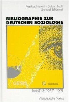 1987-1991 / Bibliographie zur deutschen Soziologie 3