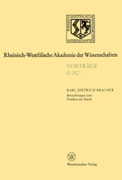 Betrachtungen zum Problem der Macht - Bracher, Karl D.