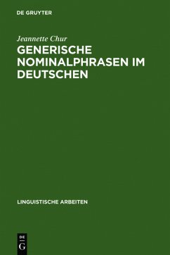 Generische Nominalphrasen im Deutschen - Chur, Jeannette