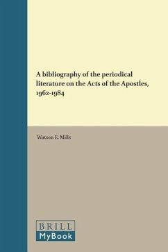 BIBLIOGRAPHY OF THE PERIODICAL - Mills, Watson E.