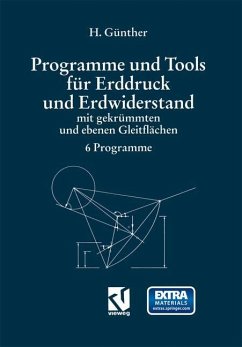 Programme und Tools für Erddruck und Erdwiderstand mit gekrümmten und ebenen Gleitflächen