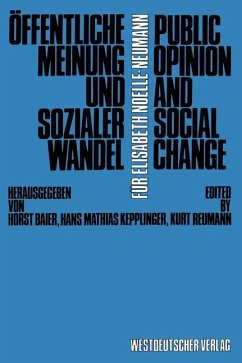 Öffentliche Meinung und sozialer Wandel / Public Opinion and Social Change - Baier, Horst