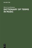 Dictionary of Terms in Music / Wörterbuch Musik