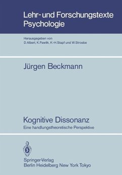 Kognitive Dissonanz: Eine handlungstheoretische Perspektive (Lehr- und Forschungstexte Psychologie, Band 11)