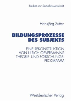 Bildungsprozesse des Subjekts - Sutter, Hansjörg