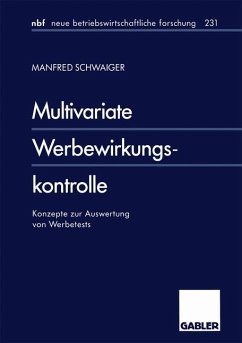 Multivariate Werbewirkungskontrolle - Schwaiger, Manfred