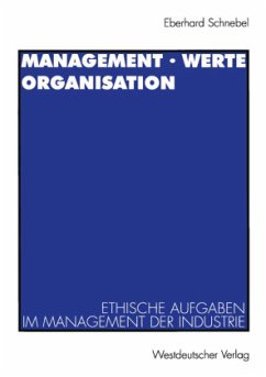 Management · Werte Organisation - Schnebel, Eberhard