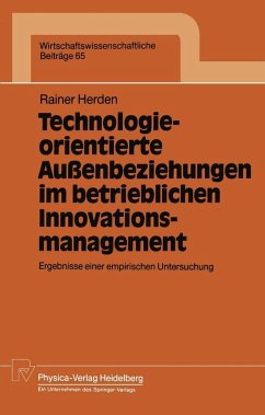 Cover Technologieorientierte Außenbeziehungen im betrieblichen Innovationsmanagement