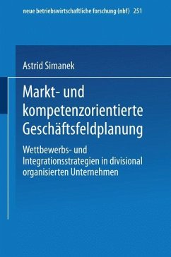 Markt- und kompetenzorientierte Geschäftsfeldplanung - Simanek, Astrid