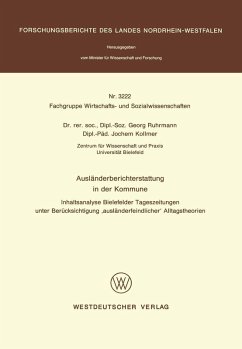 Cover Ausländerberichterstattung in der Kommune