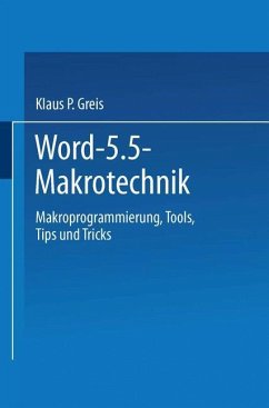Word 5.5 Makrotechnik - Greis, Klaus P.