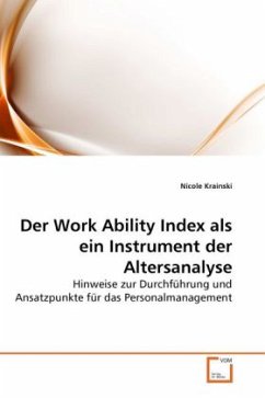 Der Work Ability Index als ein Instrument der Altersanalyse - Krainski, Nicole