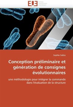 Conception Préliminaire Et Génération de Consignes Évolutionnaires - Sakka, Sophie