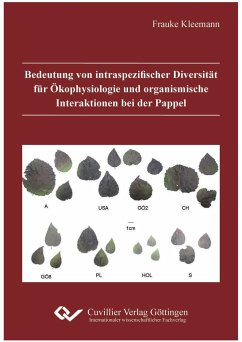 Bedeutung von intraspezifischer Diversität für Ökophysiologie und organismische Interaktionen bei der Pappel - Kleemann, Frauke