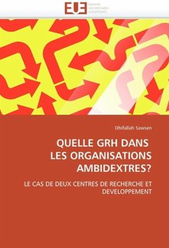 Quelle Grh Dans Les Organisations Ambidextres? - Sawsen, Dhifallah