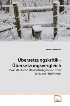 Übersetzungskritik - Übersetzungsvergleich - Reisenzein, Peter
