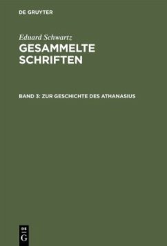 Zur Geschichte des Athanasius - Schwartz, Eduard
