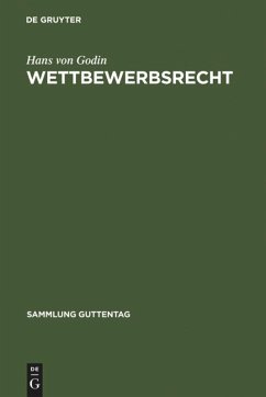 Wettbewerbsrecht - Godin, Hans von